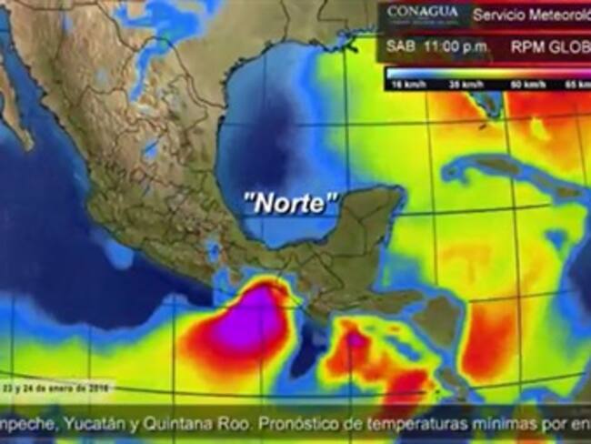 Pronóstico del tiempo del 23 y 24 de enero