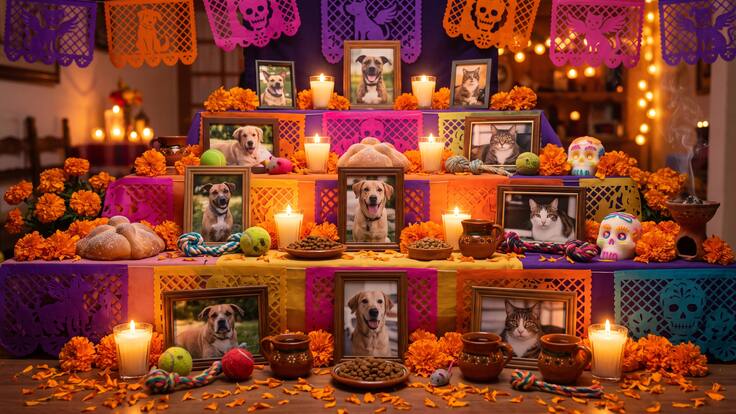 Ofrenda Para Mascotas: cuándo se pone y por qué perros y gatos regresan primero en Día de Muertos