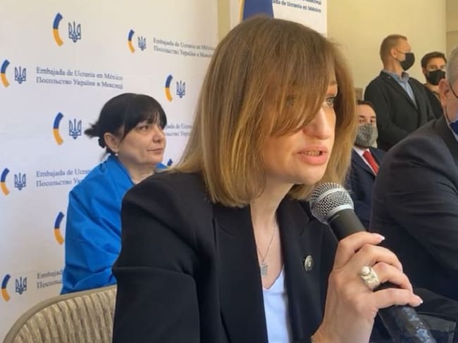 Embajadora de Ucrania en México pide considerar romper relaciones con Rusia