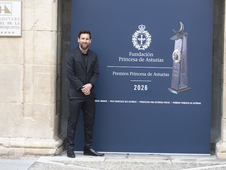Lionel Messi llega a Oviedo para recibir el Premio Princesa de Asturias 2026