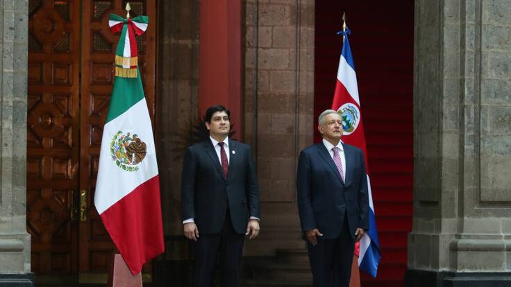 Recibe AMLO en privado al Presidente de Costa Rica, Carlos Alvarado