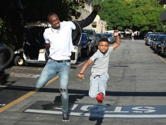 Niño de ocho años desafió a una carrera a Usain Bolt