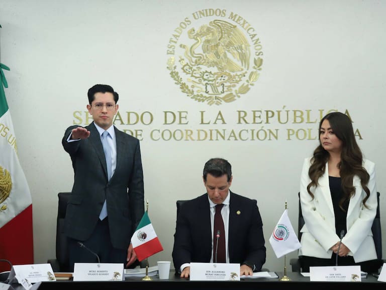 Roberto Velasco Álvarez, nuevo secretario de Relaciones Exteriores, tomó protesta durante la Junta de Coordinación Política en el Senado de la República.
