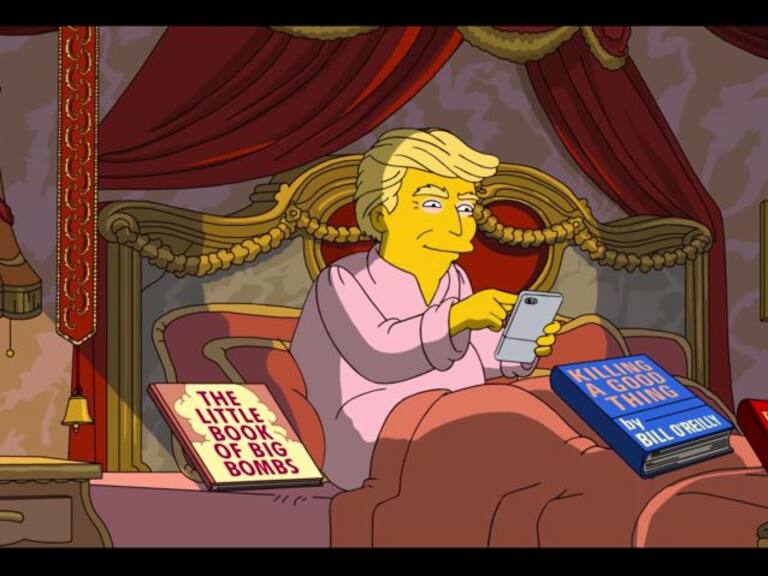 A 100 días de su gobierno “Los Simpson” se burlan de Trump