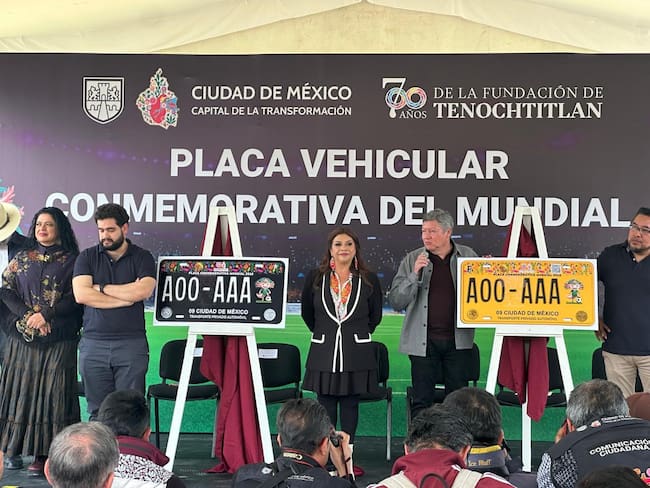¡Para fanáticos! CDMX lanza placa conmemorativa del Mundial 2026: te contamos costo y cómo tramitarla