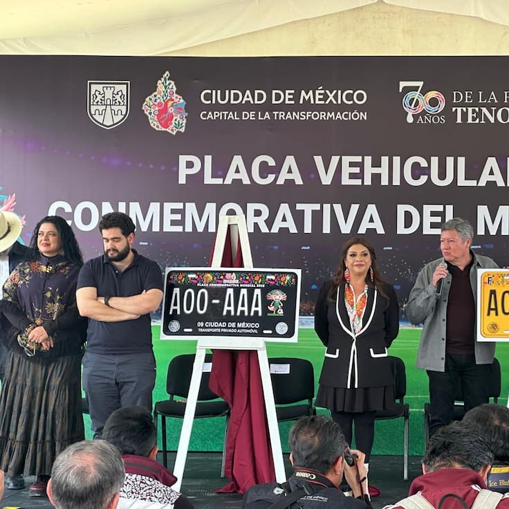 ¡Para fanáticos! CDMX lanza placa conmemorativa del Mundial 2026: te contamos costo y cómo tramitarla