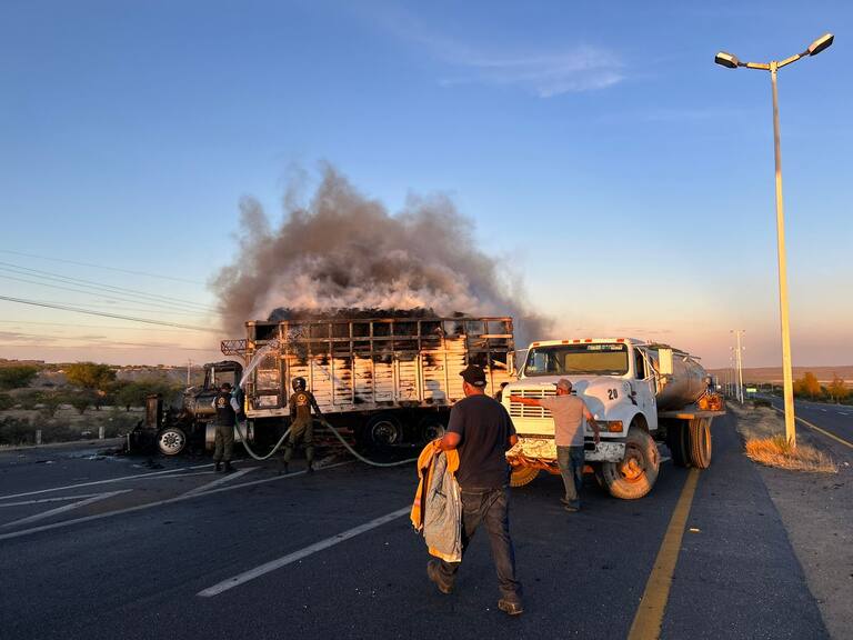 Narcobloqueos en carreteras de Zacatecas por detención de integrantes