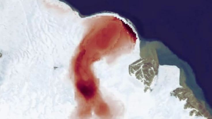 NASA detecta “latido rojo” en glaciar de Noruega y explica qué significa para el futuro