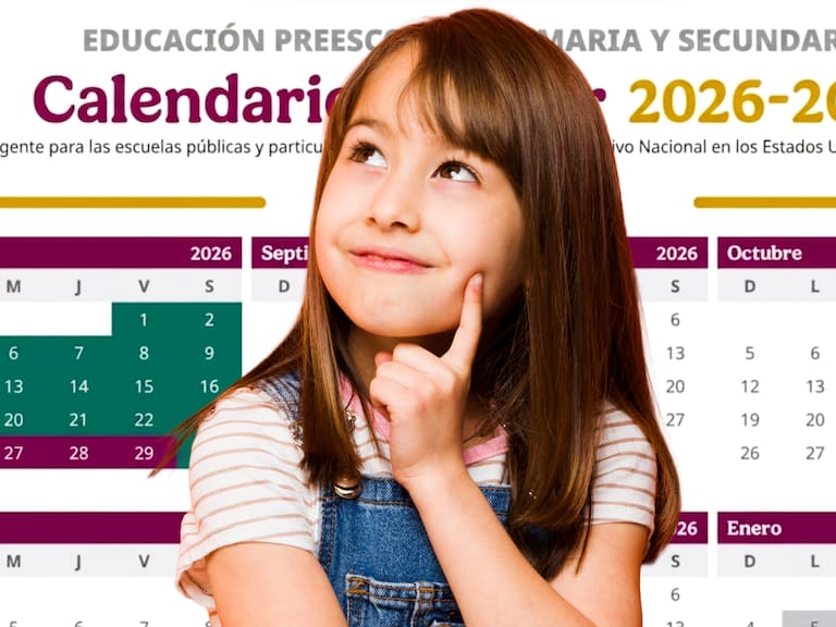 El calendario mostrado es ilustrativo. La SEP aún no publica las fechas oficiales del ciclo escolar 2026-2027.