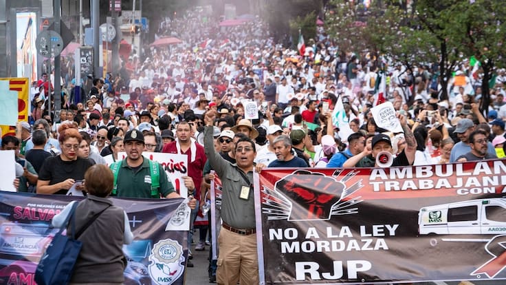 Desestimó Sheinbaum marcha de trabajadores del IMSS… “partidos impulsaron o fueron oportunistas”