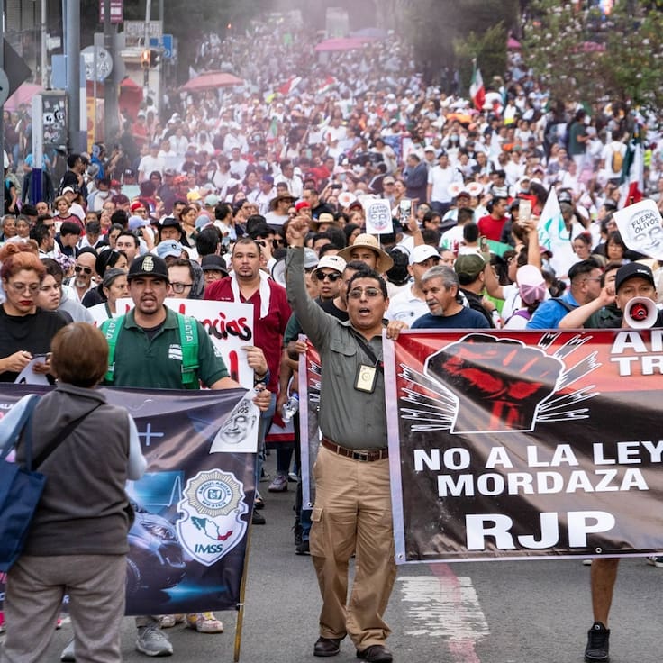 Desestimó Sheinbaum marcha de trabajadores del IMSS… “partidos impulsaron o fueron oportunistas”