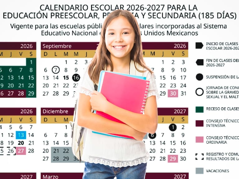 La SEP contempla tres descansos escolares durante noviembre de 2026 para alumnos de educación básica.