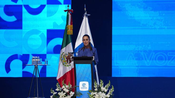 Ante CAINTRA, Sheinbaum destaca avances en T-MEC y llama a unidad frente a retos económicos globales