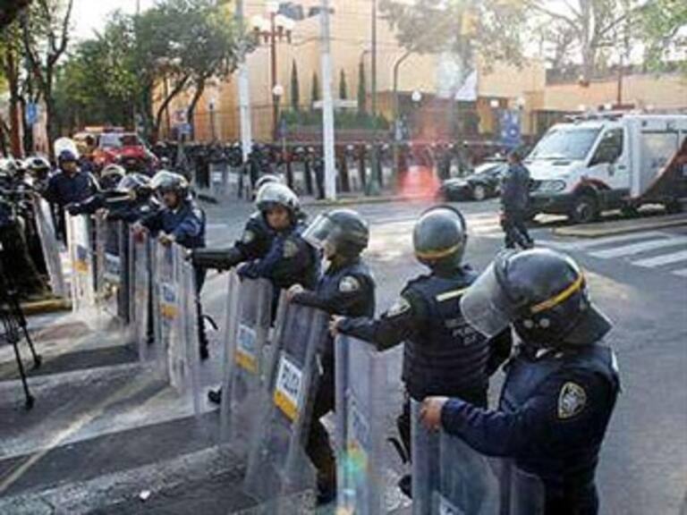 Despliega SSPDF operativo en el Zócalo por futbol