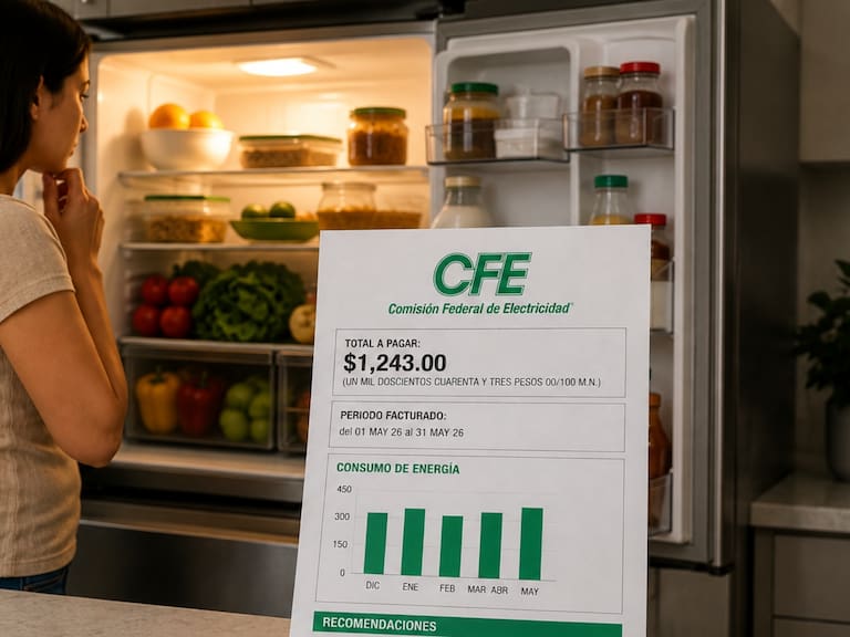 CFE revela cómo usar el refrigerador para consumir menos electricidad y ahorrar dinero. IA