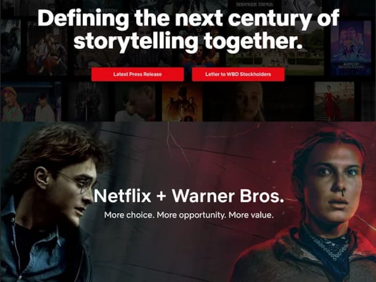 Warner Bros. toma su decisión, acepta a Netflix, deja a Paramount con el dinero en lasmanos