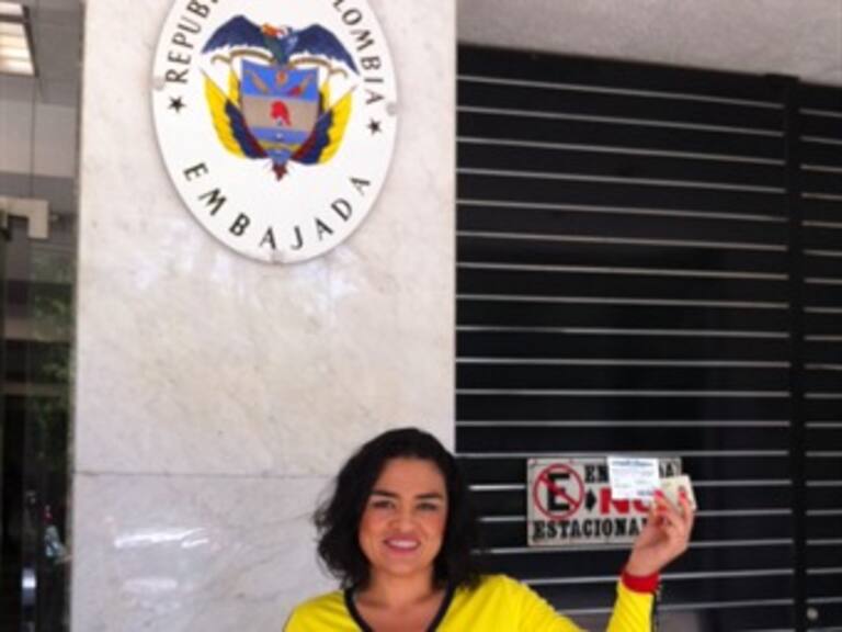 Votan colombianos en la Ciudad de México