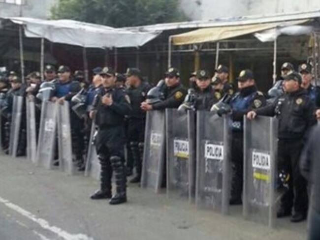 Limpia policía Eje 1 Norte