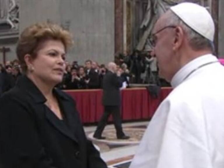 Recibe el papa Fracisco a la presidenta de Brasil
