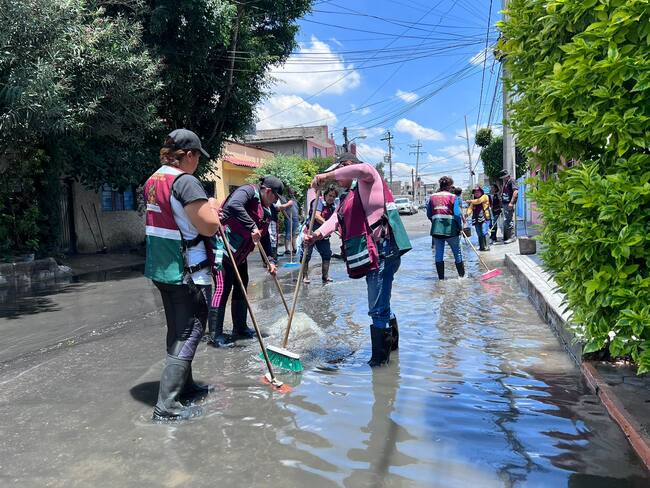 Torrencial lluvia de ayer dejó 21 colonias afectadas en Nezahualcóyotl