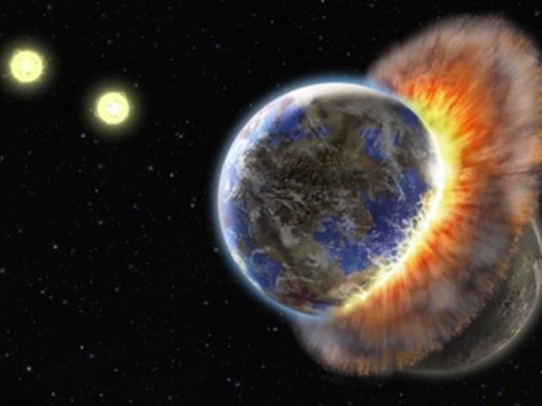La Tierra se formó por el choque violento de dos planetas