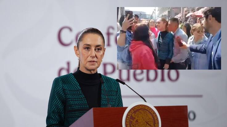 Claudia Sheinbaum sufre acto de acoso durante recorrido en el Centro Histórico| VIDEO