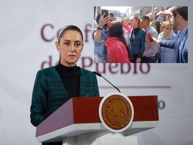 Claudia Sheinbaum sufre acto de acoso durante recorrido en el Centro Histórico| VIDEO