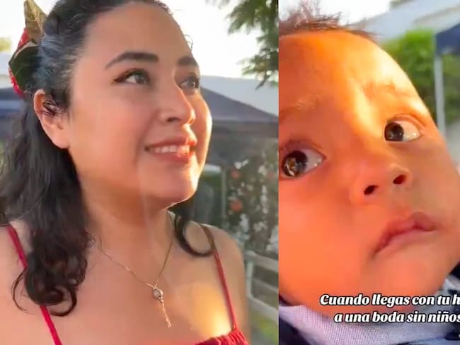 VIDEO: Pareja no puede pasar a boda por llevar a su hijo a fiesta donde NO se permiten niños 