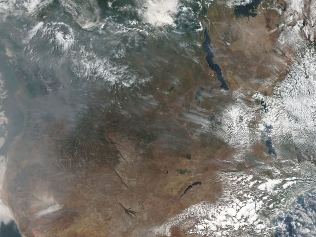 África también arde: satélites captan más incendios que en la Amazonia