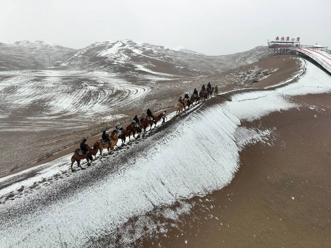 ¿Nieve en Arabia Saudita? Se registra un hecho histórico | FOTOS