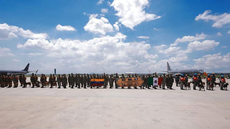 México envía ayuda humanitaria a Venezuela tras terremotos: Despegan aviones con rescatistas, médicos y binomios caninos