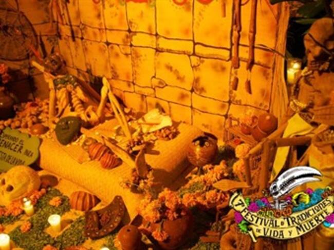 Festival de vida y muerte en Xcaret.Gabriela Garza,reportera