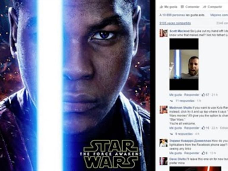 Ya puedes añadir un sable de luz de Stars Wars en tu foto de perfil de Facebook