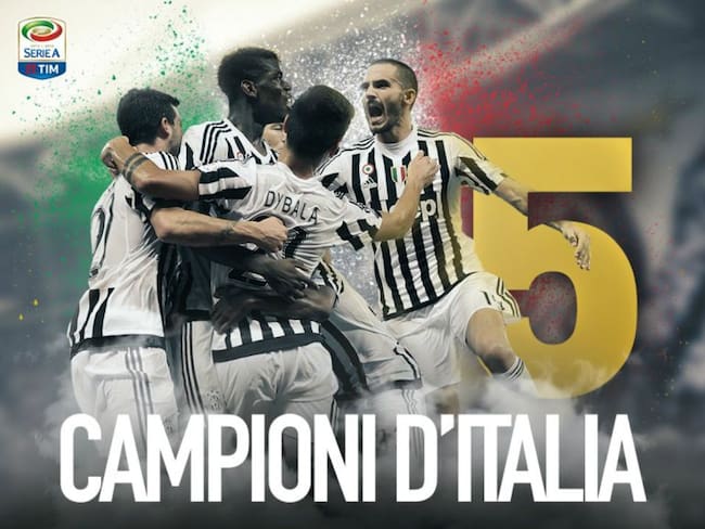 La Juventus se corona campeona de Italia por quinta vez consecutiva