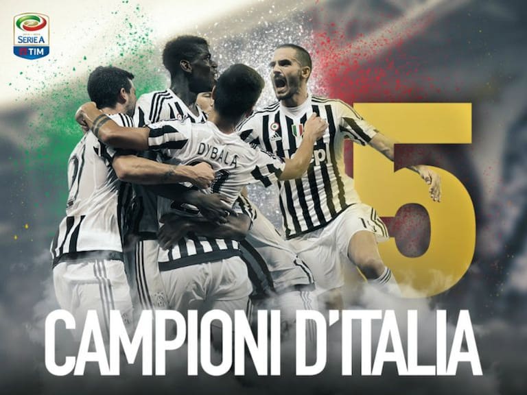 La Juventus se corona campeona de Italia por quinta vez consecutiva