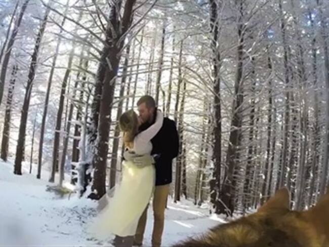 Una pareja dejó que su perro grabara su boda...esto fue lo que pasó