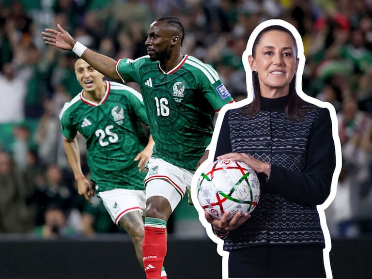 Mx - Claudia Sheinbaum festeja goles de México vs. Ecuador