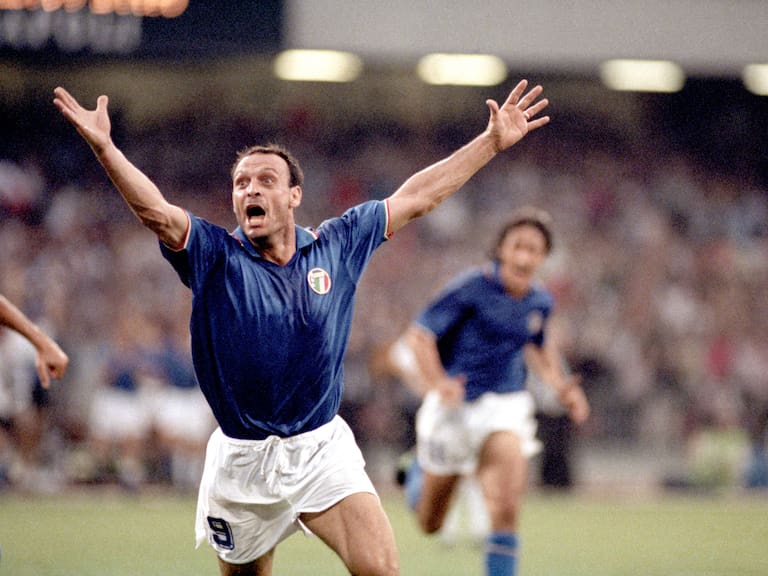 ‘Totò’ Schillaci, seleccionado italiano durante el mundial de 1990.