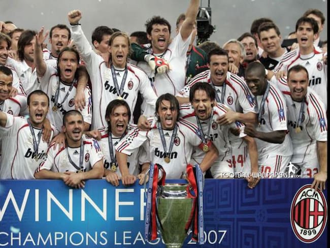 La séptima Champions que conquistó el Milán ante el Liverpool en Atenas