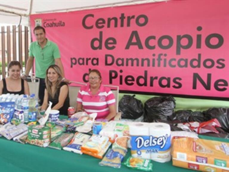 Instalan centros de acopio en Coahuila para damnificados