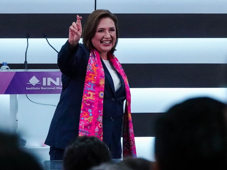 Xóchitl Gálvez realizó su registró oficial ante el INE como candidata a la presidencia de la República FOTO: CUARTOSCURO.COM