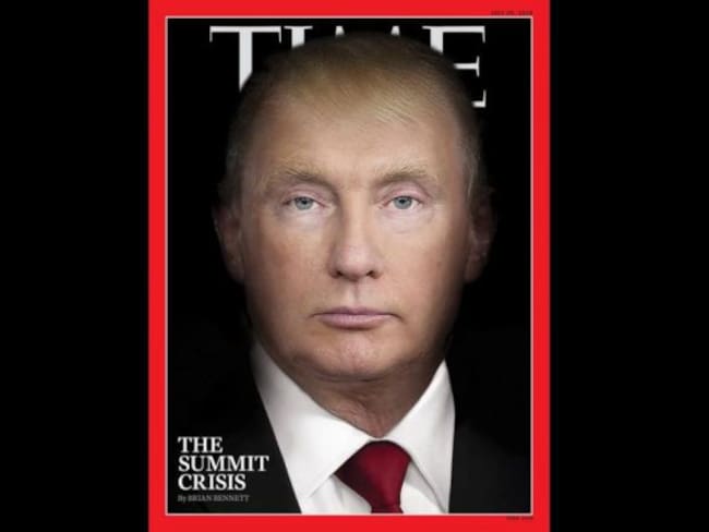 &quot;Time&quot; fusiona a Trump y Putin
