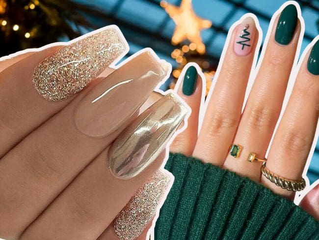 Uñas navideñas 2025: descubre los 5 diseños más populares para esta temporada