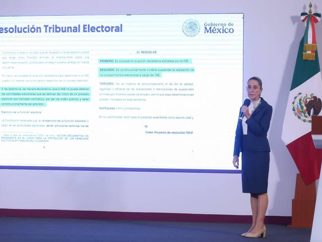 Asegura Sheinbaum que con resolución del TEPJF… “la Reforma Judicial va”