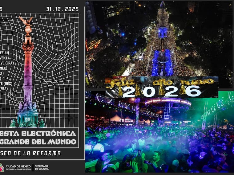 Fiesta de fin de año en Reforma