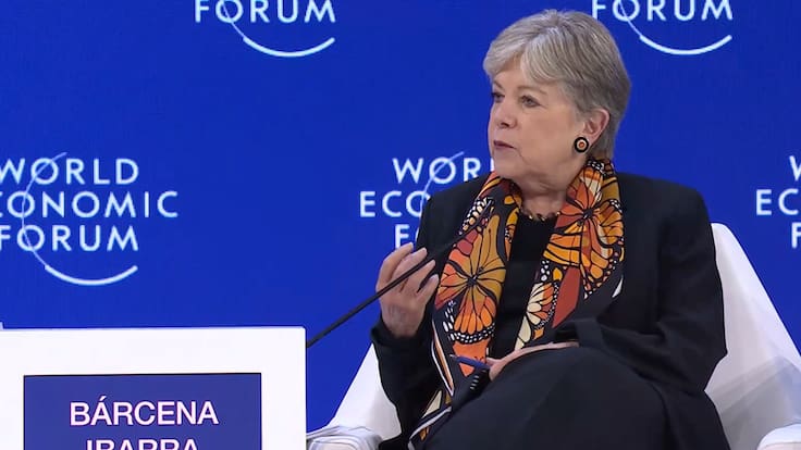 Foro Económico Mundial concluye con balance positivo para México, destaca Alicia Bárcena
