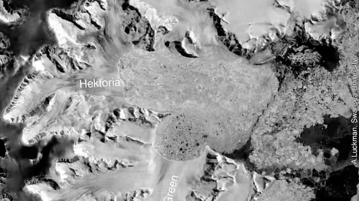 Glaciar Hektoria bate récord de derretimiento en la Antártida y preocupa impacto por aumento del nivel del mar