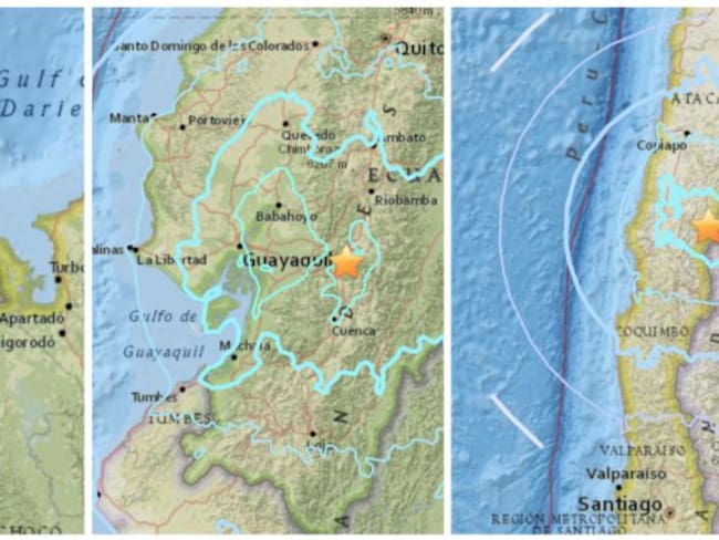 Se registran fuertes temblores la noche del jueves en tres países