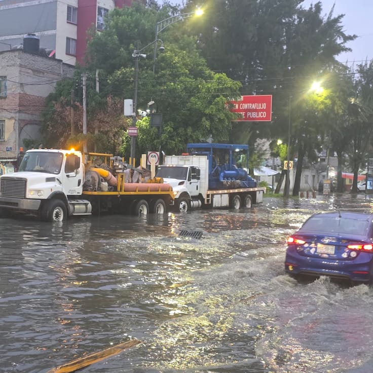 Caos por lluvias en CDMX: reportan más de 60 emergencias tras intensa tormenta