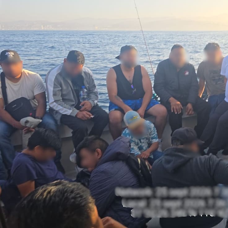 Rescata Marina a 45 personas en Ensenada, eran trasladadas ilegalmente a EE.UU. en dos embarcaciones